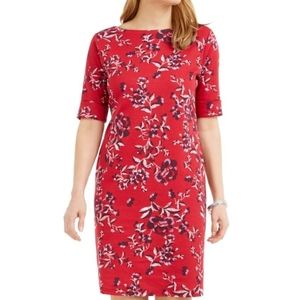 Karen Scott Red White And Blue Amore Floral Dress Size XS